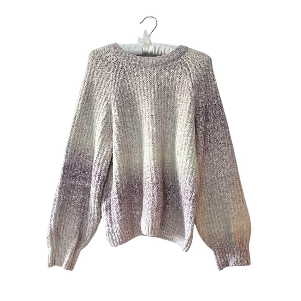 Denver Hayes Women's Cozy Ombre Stripe Knit Sweater size medium